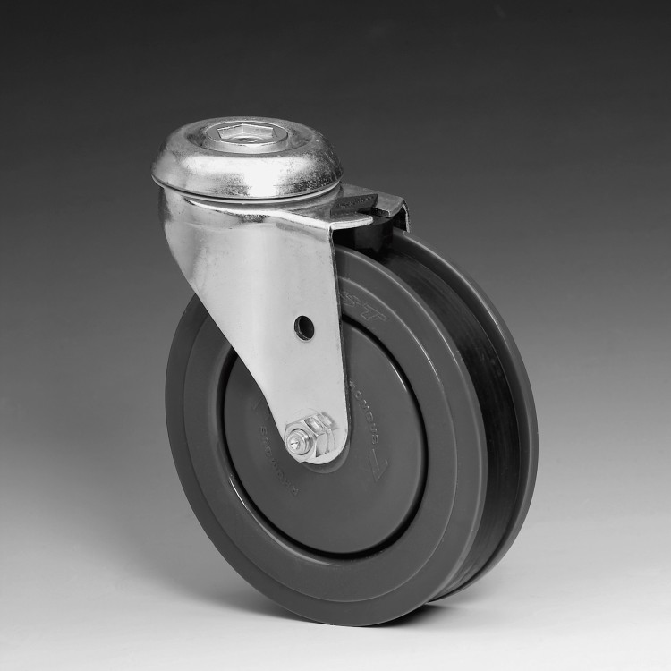 W6 – Swivel autowalk wheel 125Ø with central brake