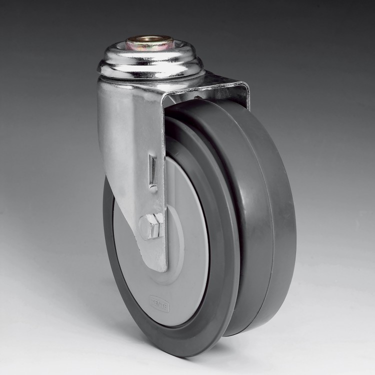 W7 – 125 Ø SWIVEL AUTOWALK WHEEL WITH DISC BRAKE