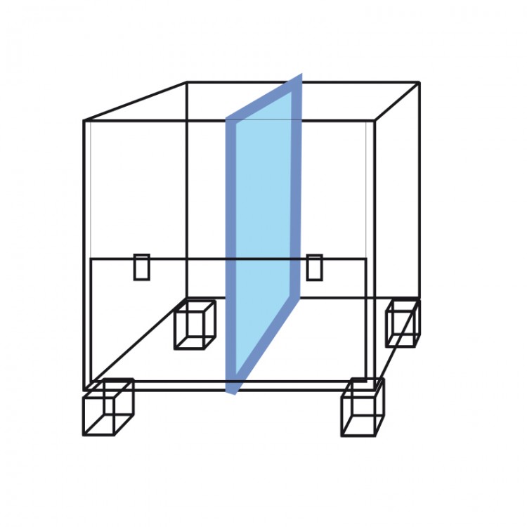 Separador vertical contenedor