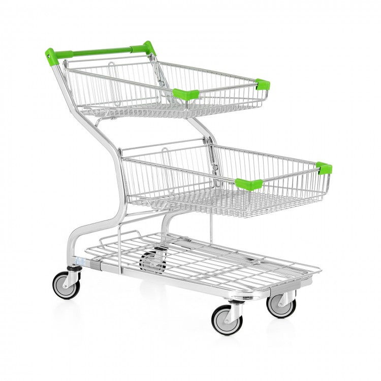 Twin basket trolley