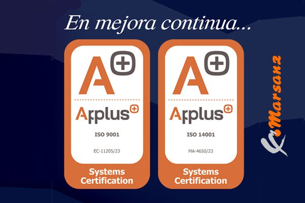 Marsanz Alcanza el Reconocimiento Global con las Certificaciones ISO 9001 y 14001